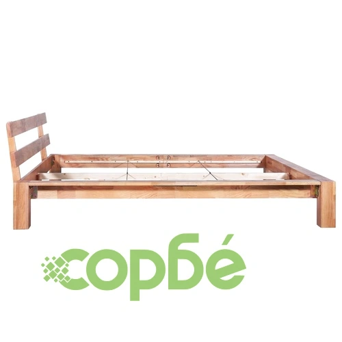 Рамка за легло без матрак, дъбово дърво масив, 160x200 см ➤ топ цена ➤ sorbe.bg