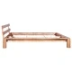 Рамка за легло без матрак, дъбово дърво масив, 160x200 см