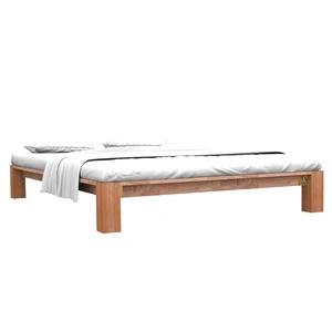 Рамка за легло без матрак, дъбово дърво масив, 160x200 см