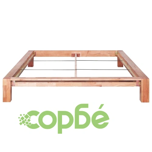 Рамка за легло без матрак, дъбово дърво масив, 160x200 см ➤ топ цена ➤ sorbe.bg