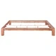 Рамка за легло без матрак, дъбово дърво масив, 160x200 см