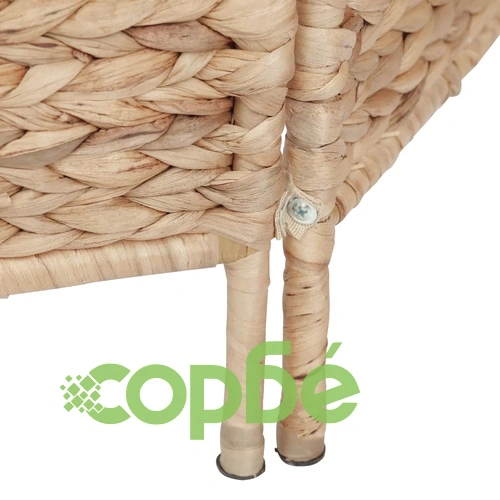 Параван за стая, 3 панела, 116x160 cм, воден хиацинт ➤ топ цена ➤ sorbe.bg