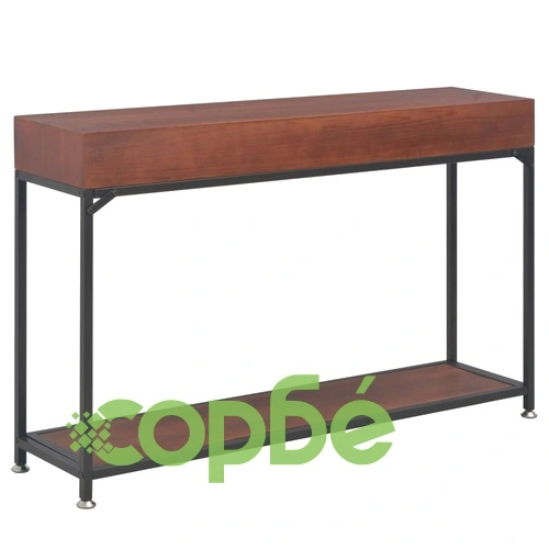 Конзолна маса с 3 чекмеджета, 120x30x76 см, чам масив ➤ топ цена ➤ sorbe.bg