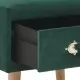 Нощно шкафче, зелено, 40x35x40 см, кадифе