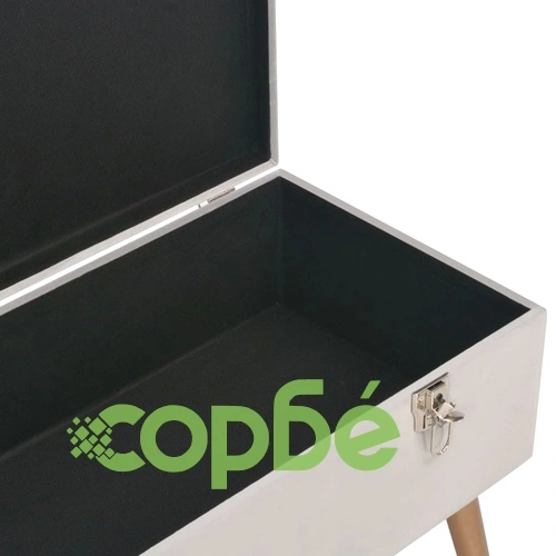 Пейка с отделение за съхранение, 80 см, сиво кадифе ➤ топ цена ➤ sorbe.bg