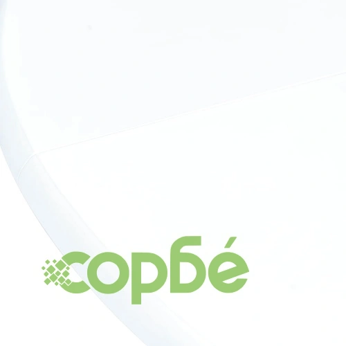 Трапезна маса, бяла, 106 cм, каучуково дърво масив ➤ топ цена ➤ sorbe.bg