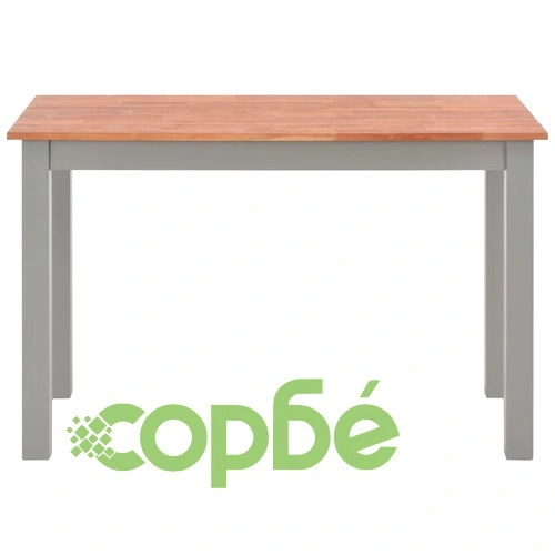 Трапезна маса, 120x60x74 cм, дъбов масив ➤ топ цена ➤ sorbe.bg