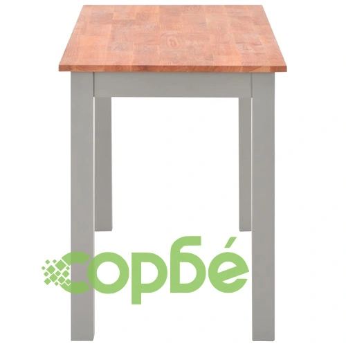 Трапезна маса, 120x60x74 cм, дъбов масив ➤ топ цена ➤ sorbe.bg