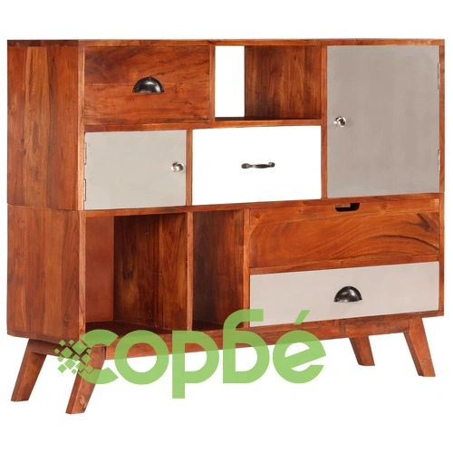 Бюфет, 115x35x86 см, акациево дърво масив ➤ топ цена ➤ sorbe.bg