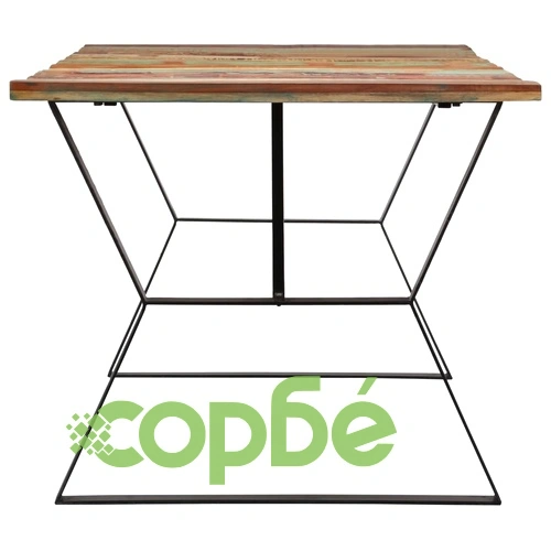 Трапезна маса, 180x90x76 см, регенерирано дърво масив ➤ топ цена ➤ sorbe.bg