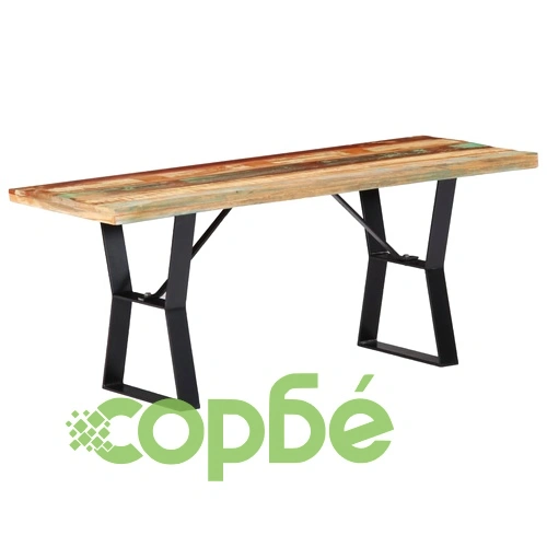 Пейка, 110 см, регенерирана дървесина масив ➤ топ цена ➤ sorbe.bg