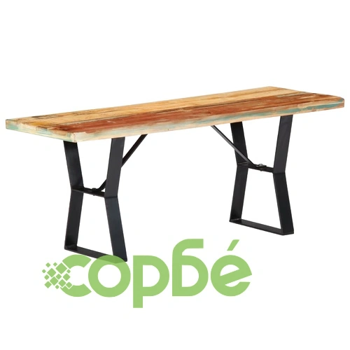 Пейка, 110 см, регенерирана дървесина масив ➤ топ цена ➤ sorbe.bg