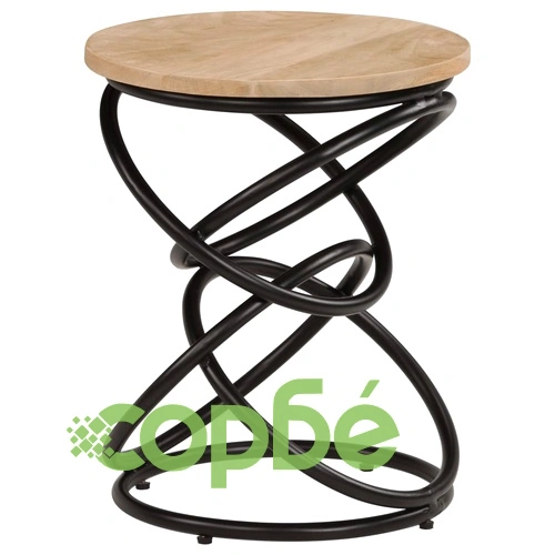 Крайна маса, мангово дърво масив, 40х50 см ➤ топ цена ➤ sorbe.bg