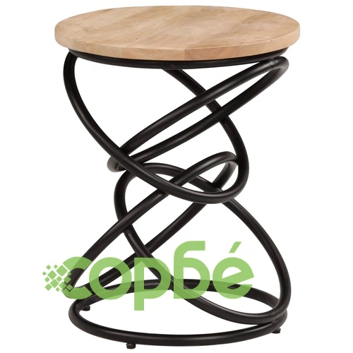 Крайна маса, мангово дърво масив, 40х50 см ➤ топ цена ➤ sorbe.bg