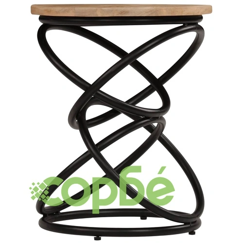 Крайна маса, мангово дърво масив, 40х50 см ➤ топ цена ➤ sorbe.bg