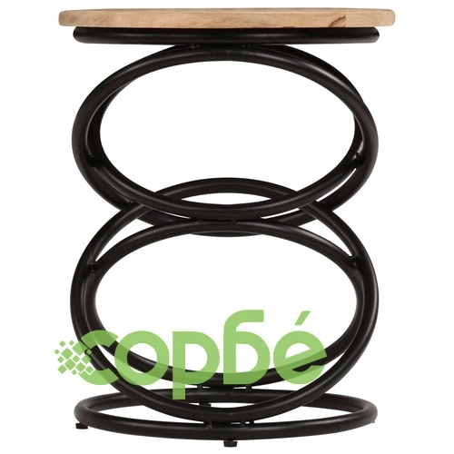 Крайна маса, мангово дърво масив, 40х50 см ➤ топ цена ➤ sorbe.bg