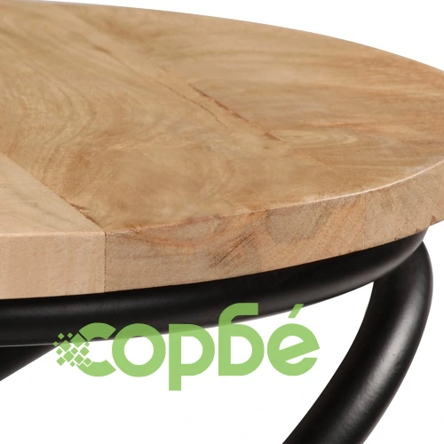 Крайна маса, мангово дърво масив, 40х50 см ➤ топ цена ➤ sorbe.bg