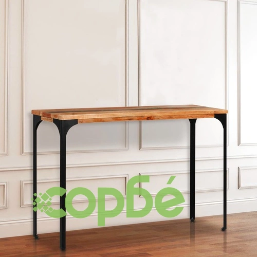 Конзолна маса, 120x35x76 cм, регенерирано дърво масив ➤ топ цена ➤ sorbe.bg