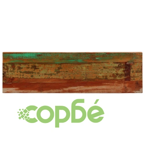 Конзолна маса, 120x35x76 cм, регенерирано дърво масив и стомана ➤ топ цена ➤ sorbe.bg