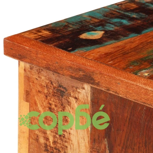 ТВ шкаф, 80x30x40 cм, регенерирано дърво масив ➤ топ цена ➤ sorbe.bg