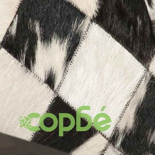 Фотьойл, черно и бяло, естествена кожа ➤ топ цена ➤ sorbe.bg