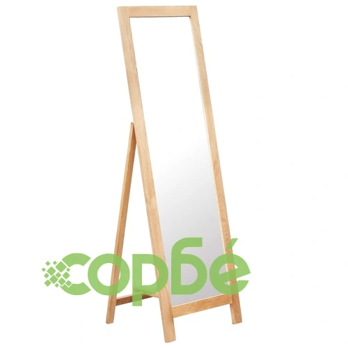 Свободностоящо огледало, 48x46,5x150 см, дъб масив ➤ топ цена ➤ sorbe.bg