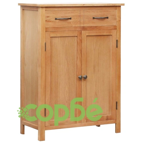Шкаф за обувки, 76x37x105 см, дъбов масив ➤ топ цена ➤ sorbe.bg