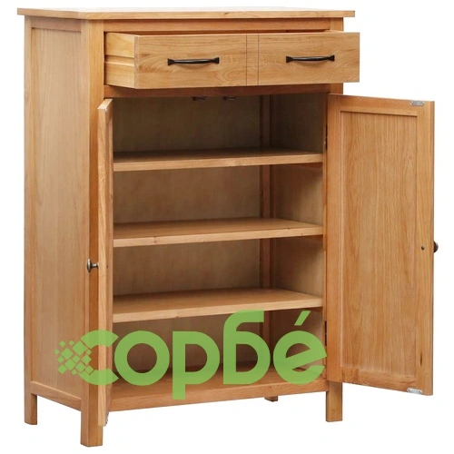 Шкаф за обувки, 76x37x105 см, дъбов масив ➤ топ цена ➤ sorbe.bg