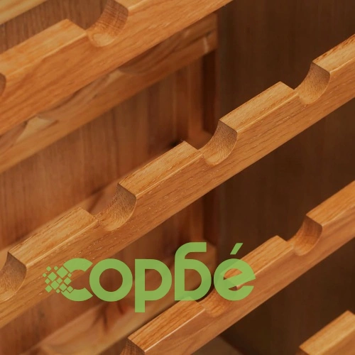 Шкаф за вино, 56x32x110 см, дъбов масив ➤ топ цена ➤ sorbe.bg