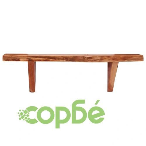 Рафтове за стена, 2 бр, 60x20x18 см, акация масив ➤ топ цена ➤ sorbe.bg