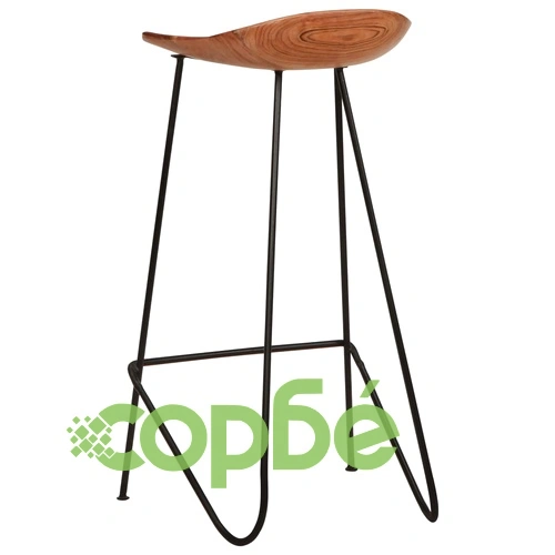 Бар столове, 2 бр, акациево дърво масив ➤ топ цена ➤ sorbe.bg