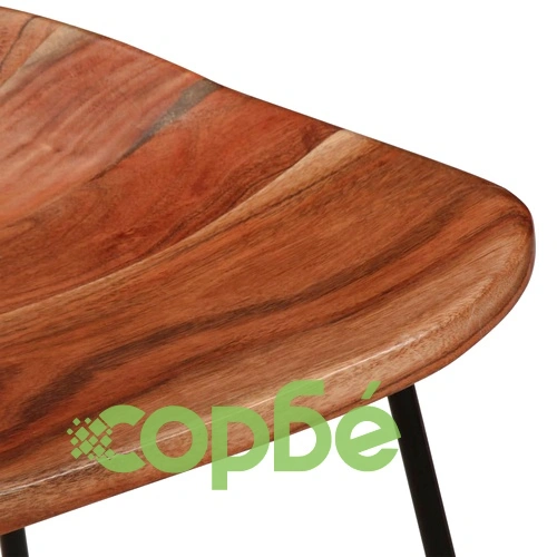 Бар столове, 2 бр, акациево дърво масив ➤ топ цена ➤ sorbe.bg