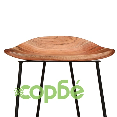 Бар столове, 2 бр, акациево дърво масив ➤ топ цена ➤ sorbe.bg