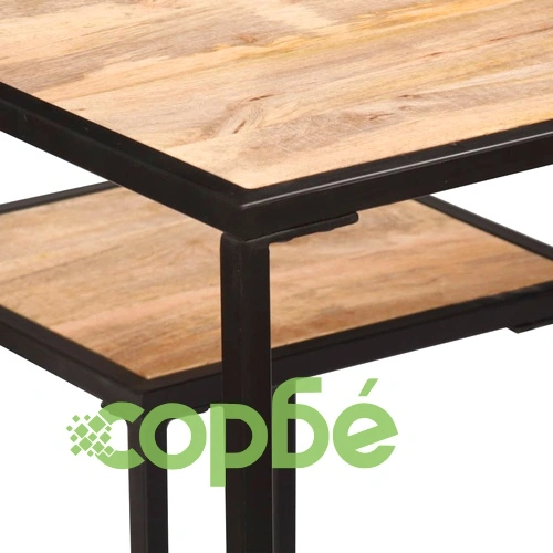 Трапезен комплект, 3 части, мангово дърво масив ➤ топ цена ➤ sorbe.bg