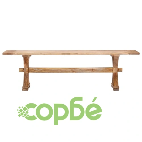 Пейка за коридор, 160x35x45 см, мангово дърво масив ➤ топ цена ➤ sorbe.bg