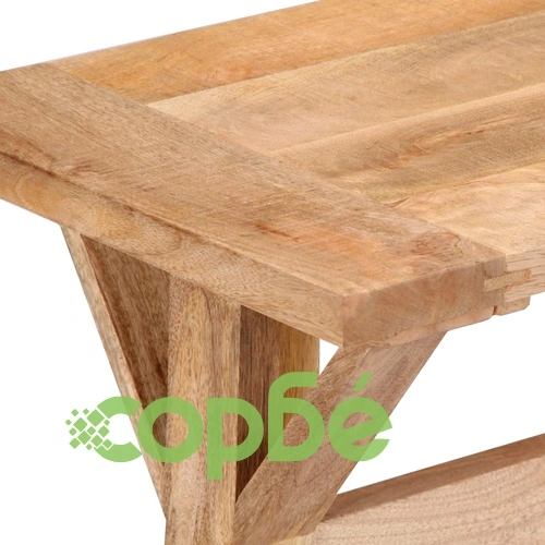 Пейка за коридор, 160x35x45 см, мангово дърво масив ➤ топ цена ➤ sorbe.bg