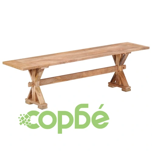 Пейка за коридор, 160x35x45 см, мангово дърво масив ➤ топ цена ➤ sorbe.bg