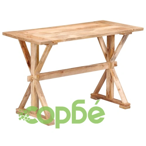 Трапезна маса, 140x70x76 cм, мангово дърво масив  ➤ топ цена ➤ sorbe.bg