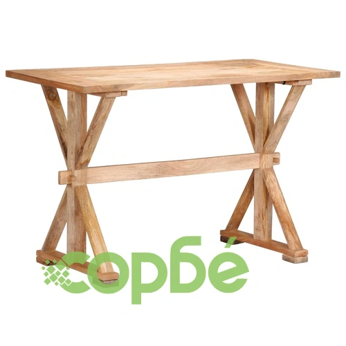 Трапезна маса, 140x70x76 cм, мангово дърво масив  ➤ топ цена ➤ sorbe.bg