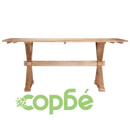 Трапезна маса, 180x90x76 cм, мангово дърво масив  ➤ топ цена ➤ sorbe.bg