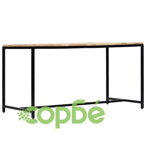 Трапезна маса, 140x70x75 cм, грубо мангово дърво масив ➤ топ цена ➤ sorbe.bg