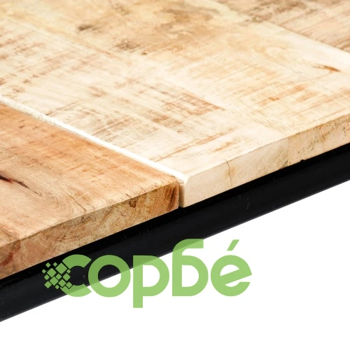 Трапезна маса, 140x70x75 cм, грубо мангово дърво масив ➤ топ цена ➤ sorbe.bg