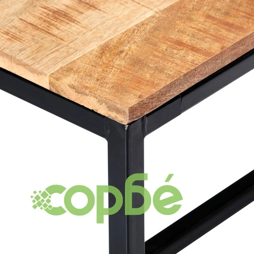 Трапезна пейка, 120 см, грубо мангово дърво масив ➤ топ цена ➤ sorbe.bg