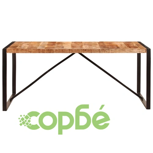 Трапезна маса, 180x90x75 cм, мангово дърво масив ➤ топ цена ➤ sorbe.bg