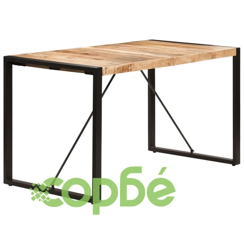 Трапезна маса, 140x70x75 cм, мангово дърво масив ➤ топ цена ➤ sorbe.bg