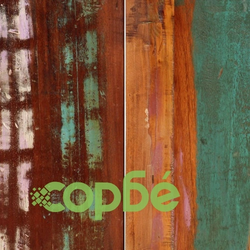 Трапезна маса, 140x70x75 cм, регенерирано дърво масив ➤ топ цена ➤ sorbe.bg