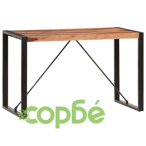 Трапезна маса, 120x60x76 см, акациево дърво масив ➤ топ цена ➤ sorbe.bg