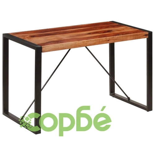 Трапезна маса, 120x60x76 см, акациево дърво масив ➤ топ цена ➤ sorbe.bg