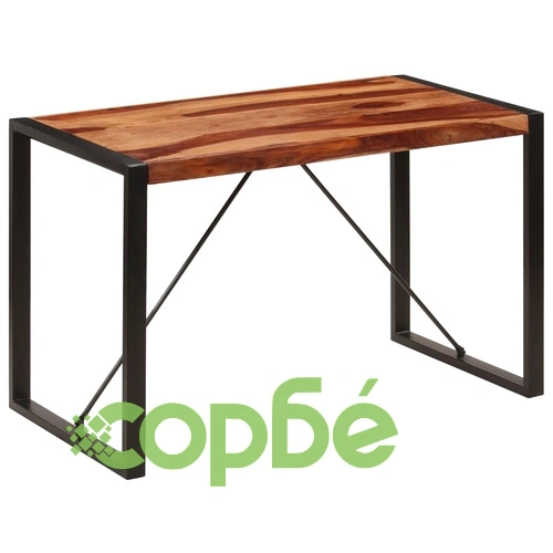 Трапезна маса, 120x60x76 см, акациево дърво масив ➤ топ цена ➤ sorbe.bg