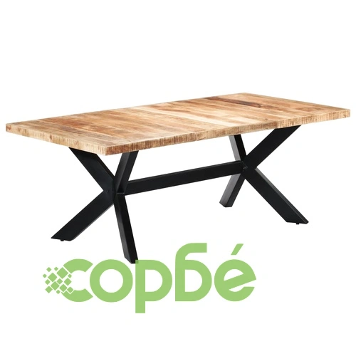 Трапезна маса, 200x100x75 cм, мангово дърво масив ➤ топ цена ➤ sorbe.bg